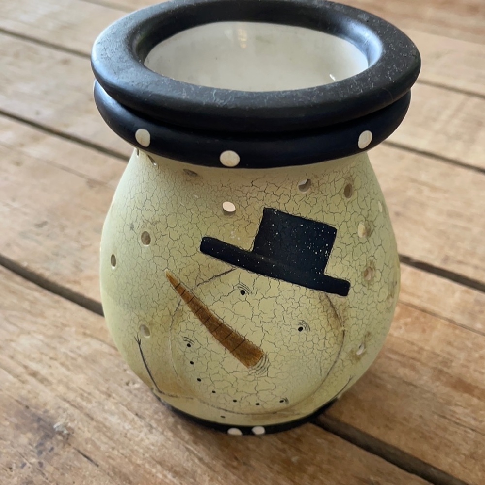 Snowman tart burner